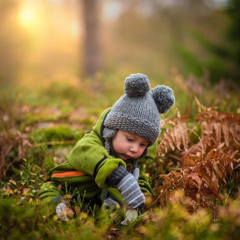 Green padded jacket